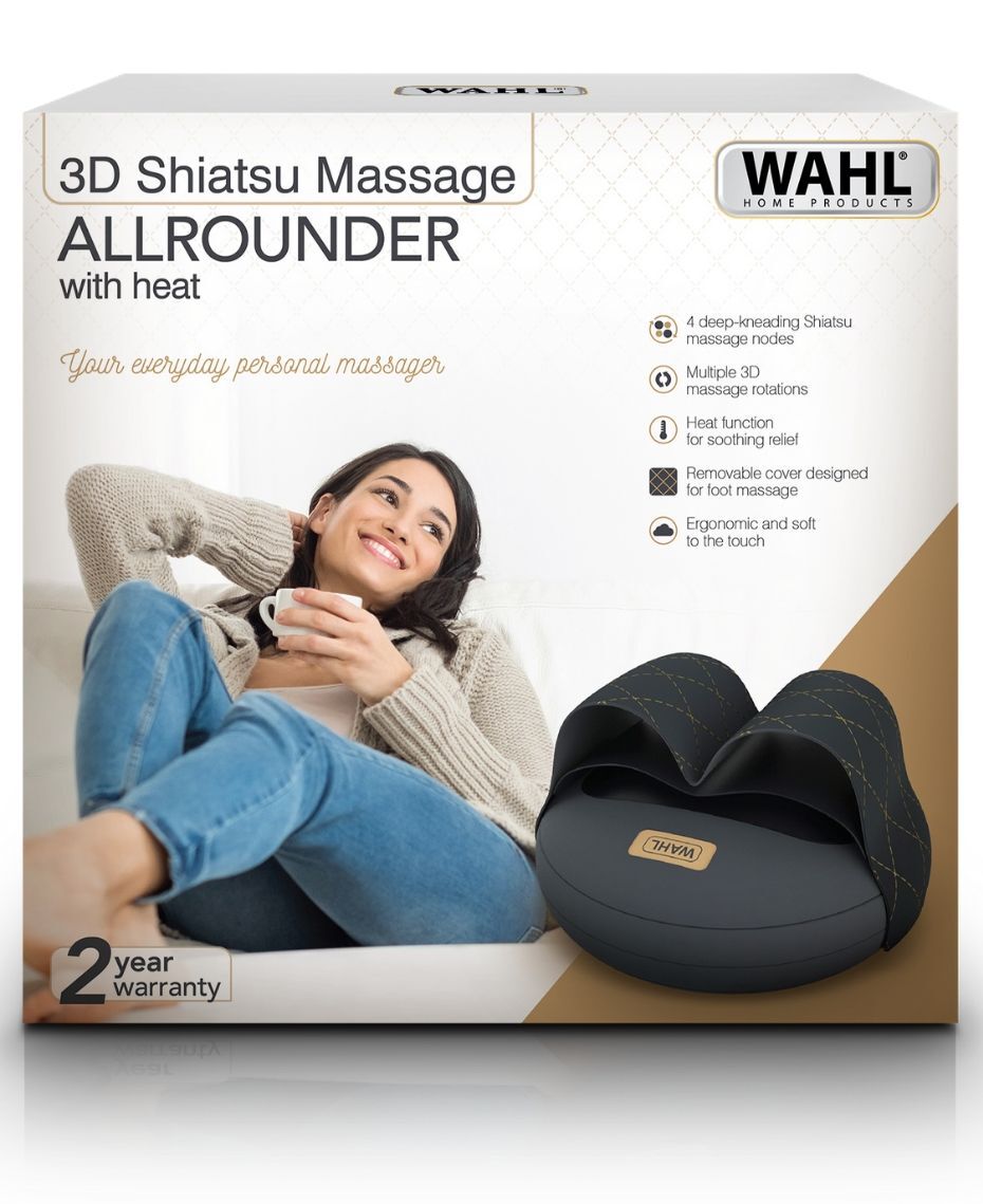 3d shiatsu all top rounder massager